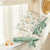 Pastoral window with butterfly-knit pillow on sofa bed nap student pillow with core accessories