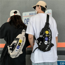 Chest Bag Men Ins Tide Card Sports Students Single Shoulder Bag Casual Boys Pockets Han Fashion Small Bags Womens Slanted Satchel