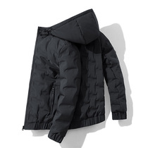 Tide brand autumn and winter 2021 New Korean short down jacket male handsome casual warm tooling jacket cardigan jacket