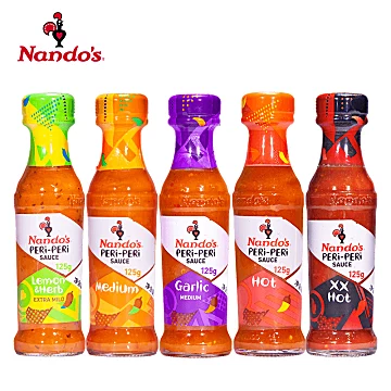 Nandos南逗牌辣椒酱125g*5[5元优惠券]-寻折猪