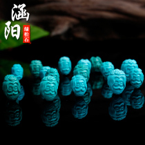 Hanyang Dongzigou original mine turquoise creative carved high porcelain blue beauty female Little Dragon female cute lady lady pendant