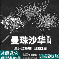 Pegs Patterned Body Sticker Juice Lady Waterproof Persistent Semi Permanent Lock Bone Chest Front Mesh Red Grass Ben Leg Scar