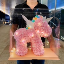 Chinese Valentines Day Valentines Day gift birthday gift box eternal bouquet unicorn DIY handmade material package for male and female friends