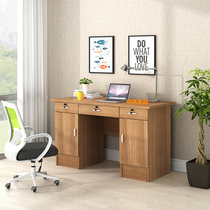 Zhongwei computer desk desk single seat simple desk home desk wood color 1 2m