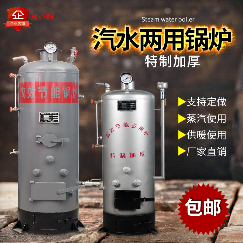 Steam boiler small water boiler household coal-fired energy-saving soda and water dual-use heating commercial steamed steamed buns burning wood wine