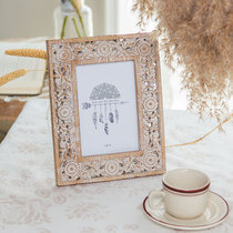 You live in French retro - style creative frame Nordic bedroom seating room seating room seating room resin carving decoration