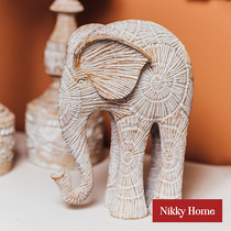 You can be a swing piece Home Ornament Elephant Resin Law Style Retro Genguan Bedroom Living Room Folk Juku Nordic Creativity