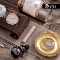 Lixin Seven Moxibustion Umbilical Moxibustion Instrument Wei Qi Jie Ceramic Moxibustion Qi-handed Moxibustion Elementary Set Ancient Moxibustion