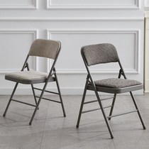 Backrest stool soft seat venue small conference foldable adult chair activity short European simple net red