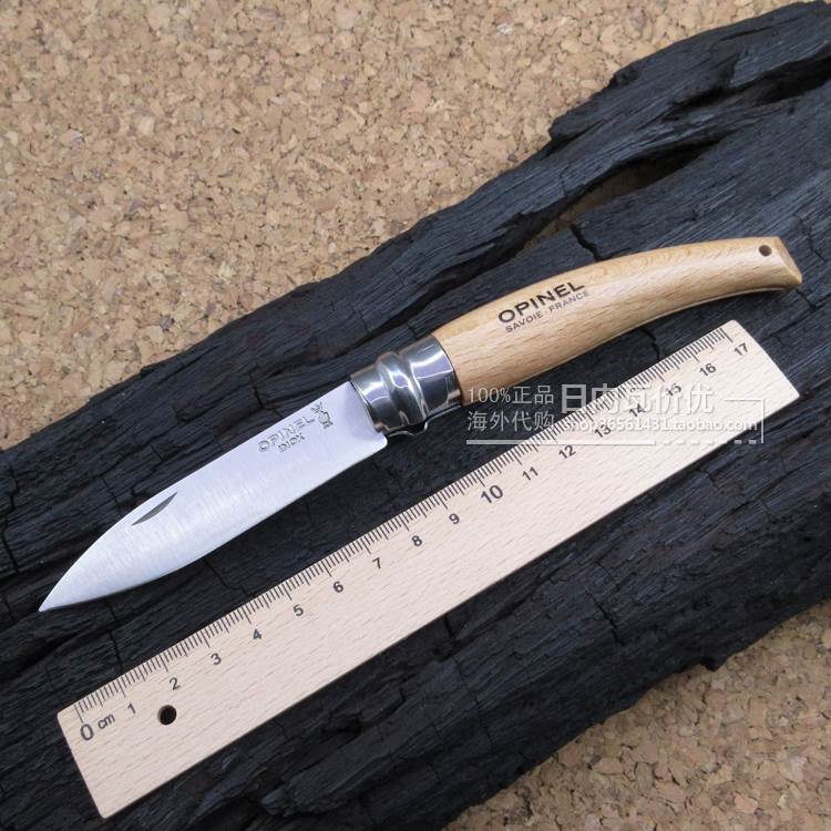 Folding knife Opinel No. 8 Horticultural knife bent beech wood handle French knife Sweden 12c27 stainless steel-Taobao