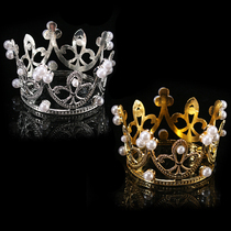 Crown Cake Topper Ornament Mini Princess Goddess Queen Birthday Insert Holiday Dress Up Baking Supply Accessories