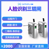Android face recognition three-roller gate swing gate visitor community gym scenic spot kindergarten pedestrian passage gate