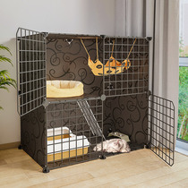 Cat Cage Home Indoor Two Floors Kitty Villa Super Free Space With Toilet Integrated Small Young Cat Owl House