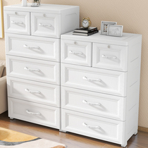 Multi-layer drawer-type collection cabinet Baby wardrobe housebaby toy package kit cabinet clothelocker