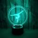 Luz Nocturna 3d de gimnasia artística para decoración de h Luz Nocturna 3d de gimnasia artística para decoración de h