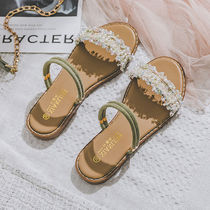 Pregnant Woman Sandals Summer Outwear Women Summer Soft Bottom Non-slip Soft Light Summer Flat Bottom Two Wearing Slippers New 2022 Gentle