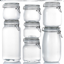 Glass Bottle Seals Jars Food Jars With Lid Transparent Cans Home Cured Lemon Thyme Honey Storage Tank