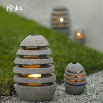 Led Outdoor Day Style Zen House Eggs Stone Headlights Garden Villa Courtyard Decorative Lights Outdoor View Light Grass Terrace Lamp