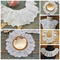 Lace accessories high-grade wide edge to make clothes with hem stitching collar wavy hand diy