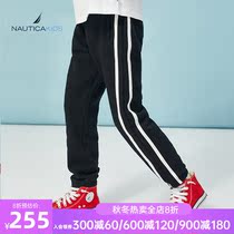 NAUTICA KIDS notika childrens clothing boys trousers 2021 spring and autumn season new childrens sports full Cotton