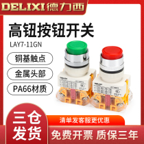 Dresy control button switch LAY7-11GN high button button PBC LAY37 Y090 self-reset