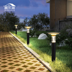 Lawn lamp modern simple solar ground plug-in yard super bright outdoor waterproof garden villa lawn courtyard light