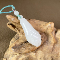 Xinjiang Hetian Jade White magnolia flower small pendant seed flower blossom rich pendant jewelry Jade peed womens hanging jade