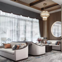 New Chinese sales office negotiation sofa Hotel club Beauty salon reception card seat Model room furniture can be customized