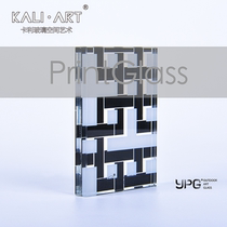 PrintGlass Art Clamping Glazed Glass Exterior Wall Glass Screen Partition TV Background Glass