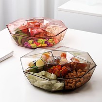Home Living room Modern minimalist high-end creative Chinese New Year dried fruit melon seeds snacks fruit tray storage box 2021 new