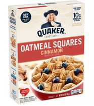 American Quaker Quaker Oatmeal Square Square Oat Brown Sugar Honey Breakfast Cereal 411g