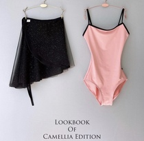 (6 9 on the new spot second hair)South Korea Yoora Hepburn style ballet suspender practice suit is out of print