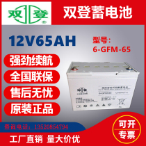Dual-den storage battery 12V65AH valve-control lead-acid storage battery 6-GFM-150UPS power supply