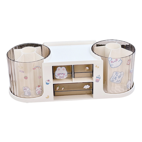 Creative multi-function desktop student stationery finishing box multi-layer drawer storage box large capacity rotating pen holder box
Creative multi-function desktop student stationery finishing box multi-layer drawer storage box large capacity rotating pen holder box
