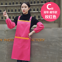 Home Kitchen Apron Cute Day Ensemble Korean Version Waterproof Oil Proof Custom Logo print Words work Fashion beauty nail bib