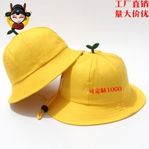 Childrens hat Spring and autumn thin male and female sun protection kindergarten Little yellow hat baby cover sun hat baby fisherman hat