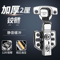 Thickened Silent Stainless Steel Hinged Hinge Wardrobe Door Lotus Leaf Cabinet Door Smoke Bucket Spring Hydraulic Door Articulated Smoke Bucket