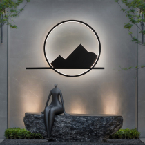 Courtyard wall lamp Outdoor waterproof yard Courtyard Wall Decorative garden Garden Atmosphere Light Chinese Creative Landscape Lamp