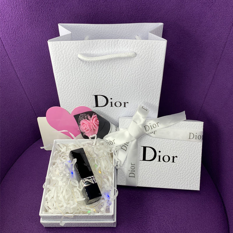 DIOR paper bag tote DIOR animal paper bag lipstick perfume gift