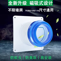 Toilet check valve anti-return air bath overpower exhaust fan stop valve 75110PVC 80100 plastic check valve