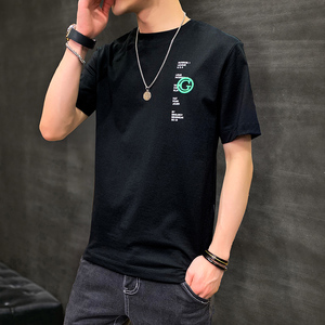 QkqI夏季纯棉短袖新品宽松版港风男女情侣纯棉高品质港风潮T恤