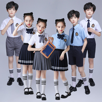 Six-1st Childrens Choir Show Kindergarten School Poetry Recite Boys and Girls Backing Pants Clothing