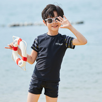 Childrens swimsuit male fat boy middle-aged boy boy swimming trunks youth student boy split swimsuit swimsuit suit