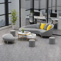 Nordic postmodern chair Wedding beauty shop Net celebrity studio coffee table combination Simple clothing store fabric sofa