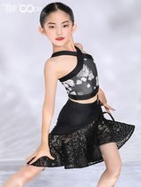 women's summer latin dance suit new oope dance costume practice clothes online red suit kids latin dance kung fu clothes