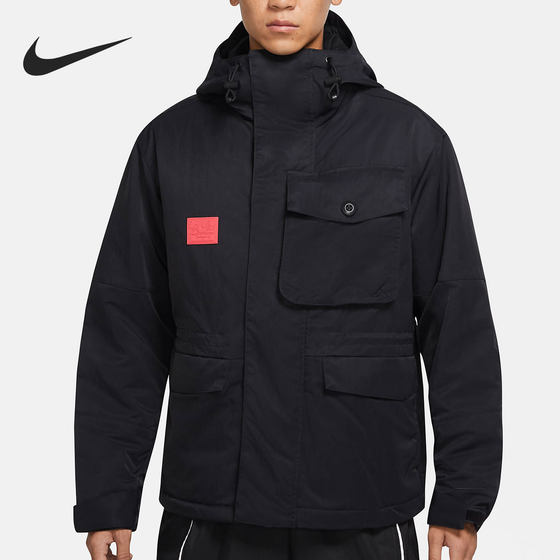 Nike/Nike genuine casual men's fashion trend sports warm cotton jacket DA6714-010 Nike/Nike genuine casual men's fashion trend sports warm cotton jacket DA6714-010