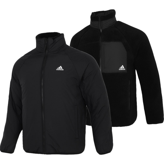 Adidas/Authentic Men's and Women's Warm Imitation Lamb Fleece Double Wear Winter Outdoor Cotton Coat H20784 Adidas/Authentic Men's and Women's Warm Imitation Lamb Fleece Double Wear Winter Outdoor Cotton Coat H20784