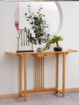 New small table simple household ultra-narrow case end view table against the wall head porch table luxury home wall table