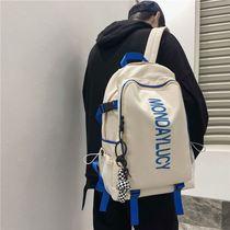 Male 2022 New School Bag Sports Raw High Face Value Large Capacity Double Shoulder Bag Female High School College Student Tide Backpack
