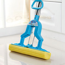 Stainless Steel Rod Collodion Cotton Suction Mop Sponge Folio Squeeze Water Can Stretch Floor Tug Free Hand Wash